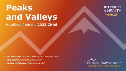 Colorado Health Access Survey presentation