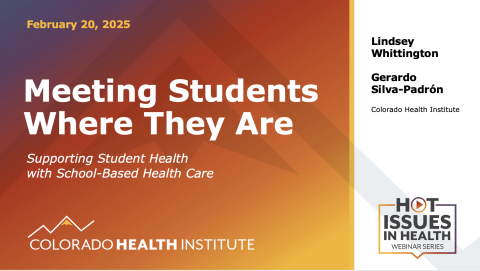 School-Based Health Care Webinar Presentation (PowerPoint)